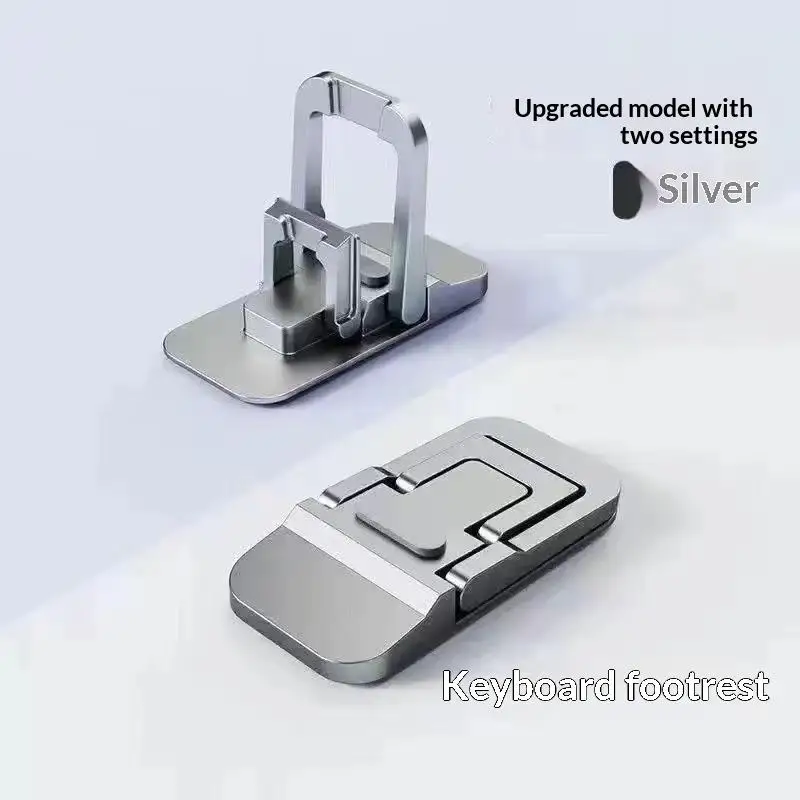 1Pair Foldable Laptop Stand Mini Portable Keyboard Riser Dual Height Adjustable Non Slip Support Bracket For Desktop Office Use