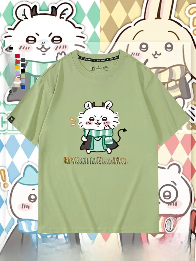 

Футболка Collaborative Uzaki ort Sve из чистого хлопка, модная дышащая летняя одежда для пар