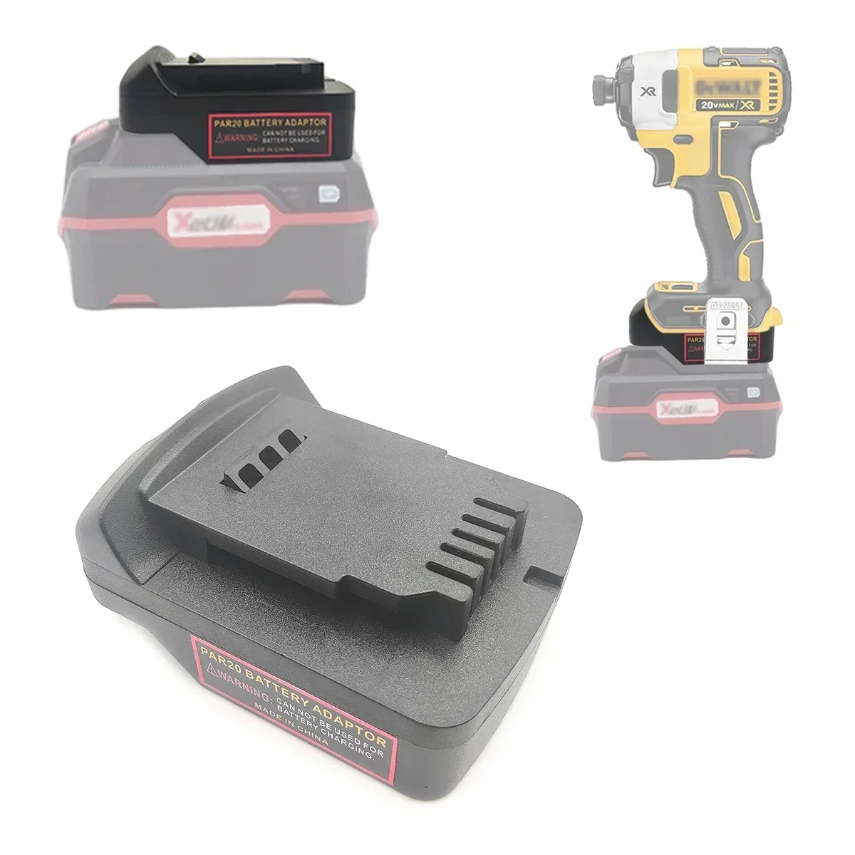 Adapter do konwersji akumulatorów litowych Parkside 20V na akumulatory litowe Dewalt DCB serii 18V/20V do elektronarzędzi, w tym wiertarek. — zdjęcie produktu 3
