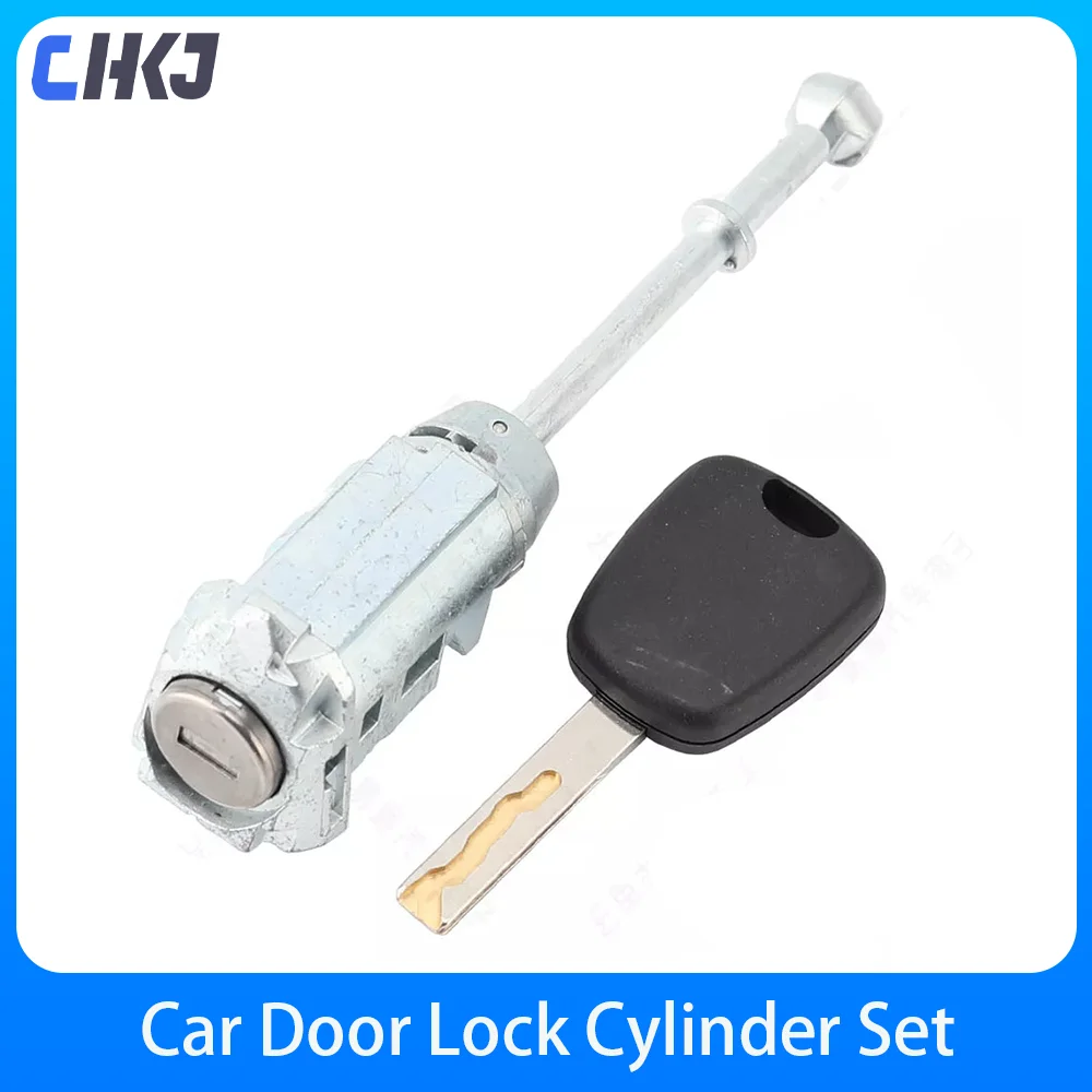 CHKJ High Quality Car Left Door Lock Cylinder Key Locks For Citroen C-Triomphe/C3 Wheels With 1 Key Accessories Locksmith Tool