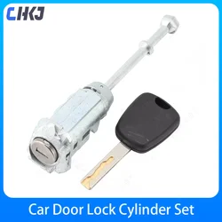 CHKJ High Quality Car Left Door Lock Cylinder Key Locks For Citroen C-Triomphe/C3 Wheels With 1 Key Accessories Locksmith Tool