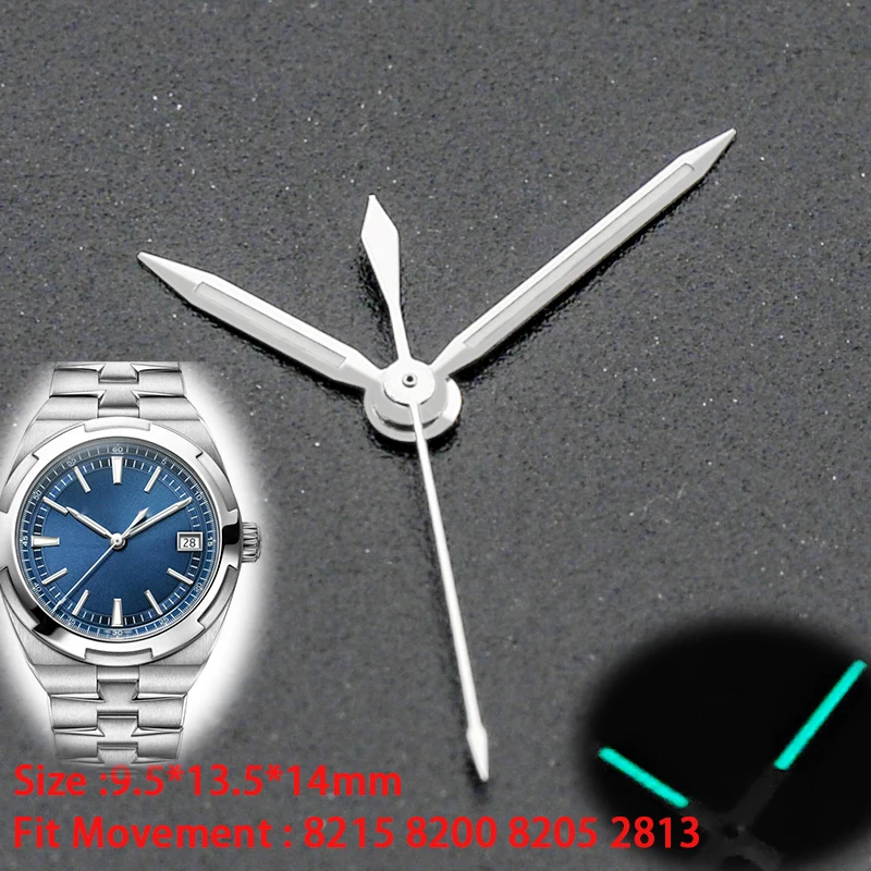 

Watch Hands Needles Fit Japan Movement 8215 8205 8200 2813 Blue Green Luminous Hands for VC Overseas Men's Watches Repair Parts