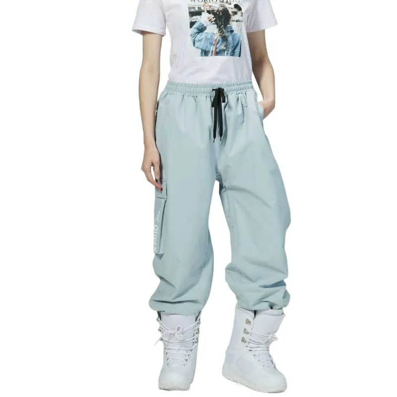 

New Light-colored Ski Pants Men's and Women's Snowboard and Double Board Windproof and Warm Outdoor Mountaineering Waterproof