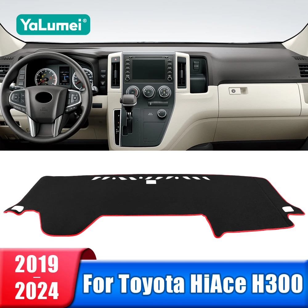 

Коврик для приборной панели автомобиля для Toyota Granvia Hiace Commuter 2019 2020 2021 2022 2023 2024, приборная панель, солнцезащитный козырек, аксессуары