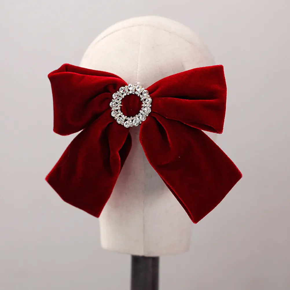 

Super Huge Bowknot Hairpin for Women Girls Elegant Hair Jewelry Decorative Bow Hair Clip for Parties Pageants Engagements