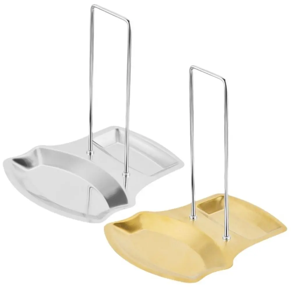 Edelstahl Topfdeckelhalter Abnehmbares Aufbewahrungsregal Pfannen- und Topfdeckelständer Multifunktionaler Löffel- und Spatelhalter Arbeitsplatten-Organizer