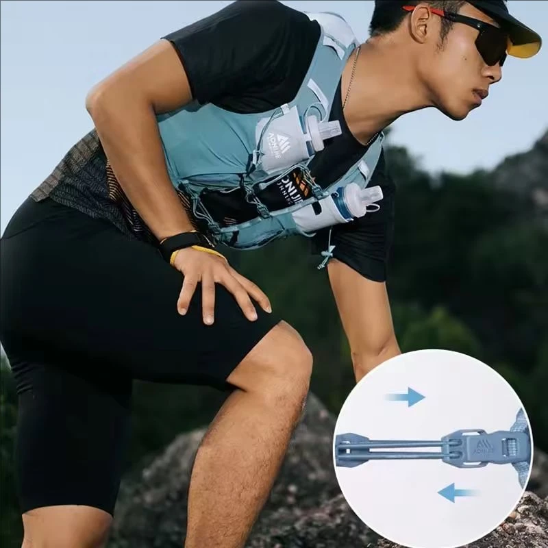 AONIJIE 10L Ransel Rompi Hidrasi Lari Jejak Tas Olahraga Ransel Maraton Bersepeda Mendaki Profesional Ringan C9116