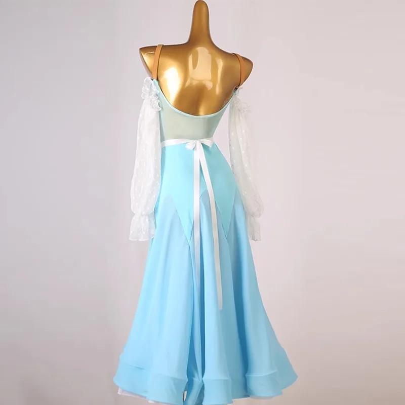 Robes de danse de valse pour femmes, vêtements de compétition, performance moderne haut de gamme, olympiques pour femmes, standard, élégant, nouveau, 2024