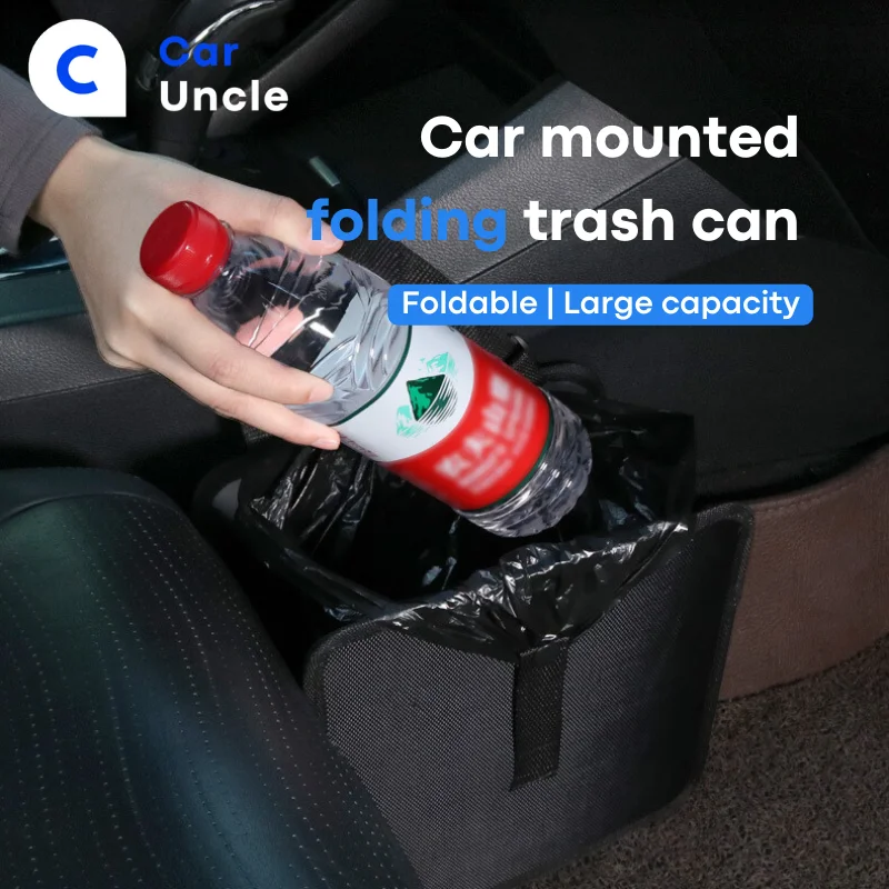 Large Capacity Adjustable Multifunctional Creative Car Trash Can With Waterproof Folding Car Sorting Box Suspended Portable