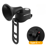 Bicycle Electronic Horn E-Bike Horn 120dB Loud Warning Sound USB Rechargeable IPX4 Waterproof Scooter Road Mountain Bike Bell