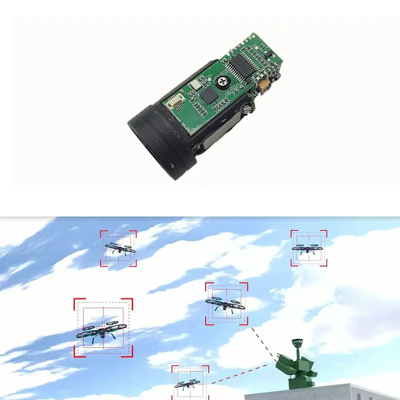 Módulo de Telémetro Láser PTGC-10X de Visión Nocturna 500m 3hz Económico para Golf, Sensor de Medición de Altura Industrial de Largo Alcance 200m 1000m