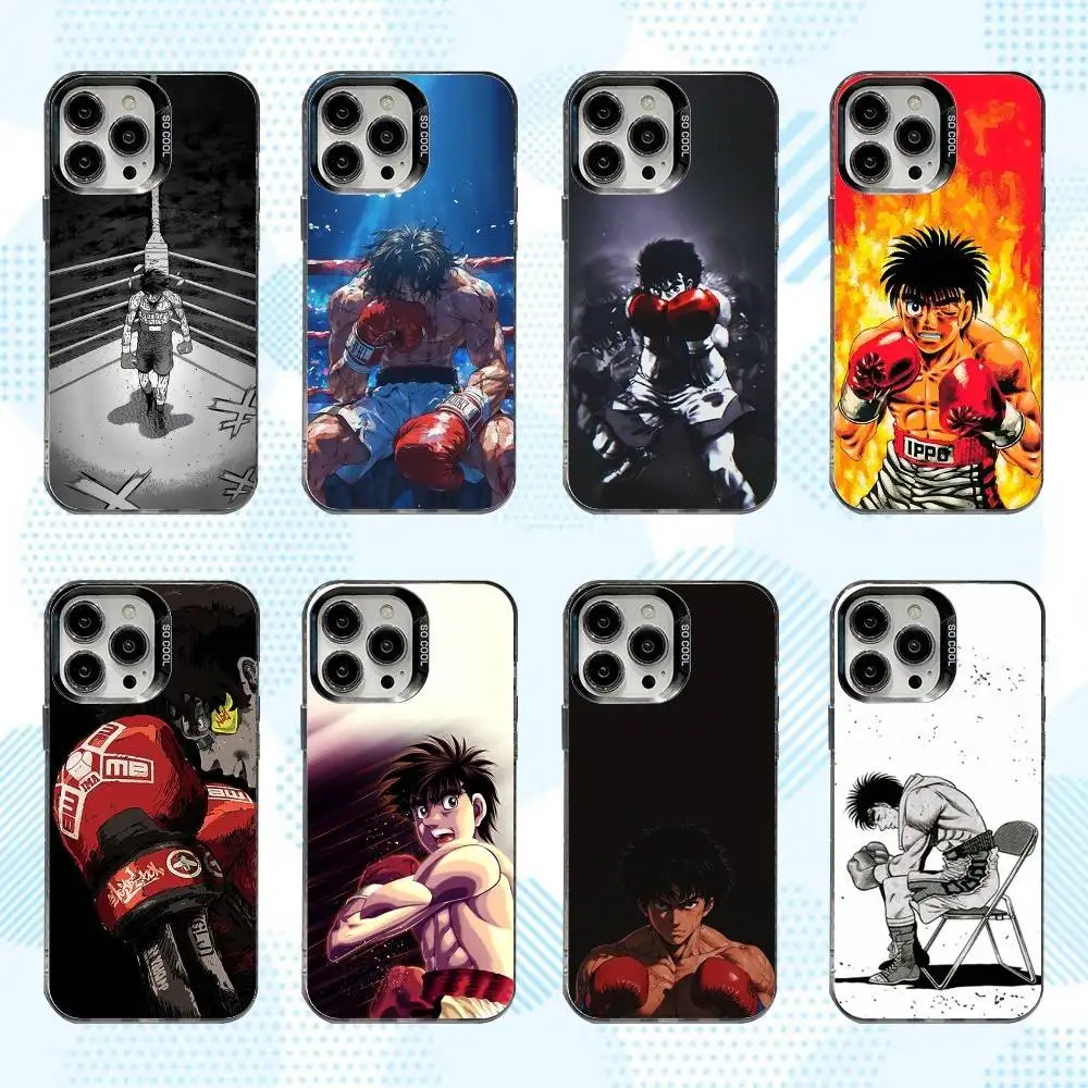 

Boxing I-Ippo M-Makunouchi Phone Case For iPhone 16,15,14,13,12,11,Mini,Pro,SE,MAX White Matte Shockproof Cover