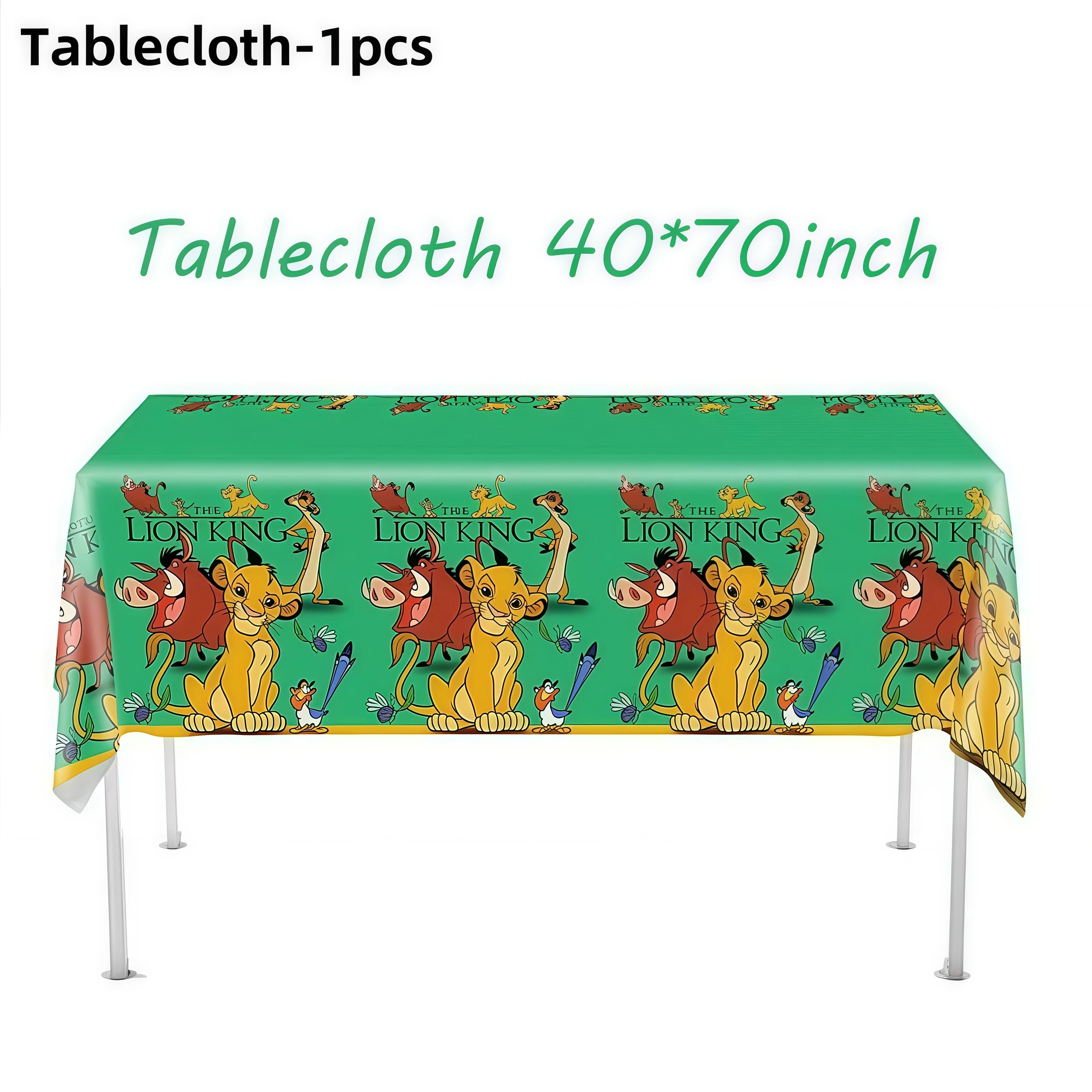 König der Löwen Simba Geburtstagsdekoration Partyzubehör Cartoon-Becher Teller Servietten Tischdecke für Kindergeburtstag Geschenk Babyparty – Detail 22