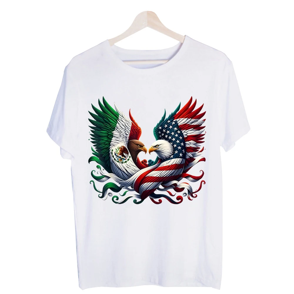 Men's Eagle Graphic Tee, Short Sleeve Crew Neck T-Shirt for Casual Streetwear and Daily Outfits