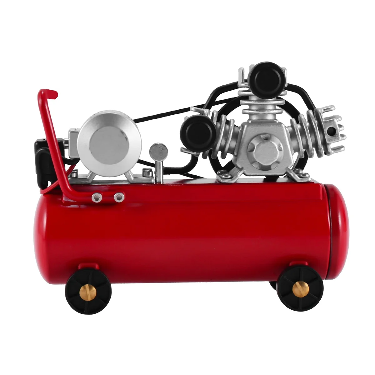 Metal Air Compressor Inflatable Pump for Axial SCX10 TRX4 D12 C24 MN D90 MN99S 1/10 1/12 1/16 RC Car,Red