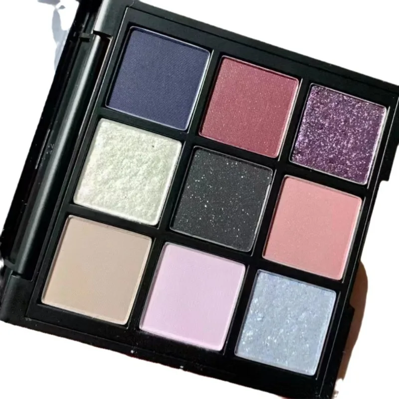 9 色のアイシャドウパレットピンクカラーパーリーマットグリッターアイシャドウパレット光沢のあるアイシャドウ顔料セクシーガールギフト化粧品