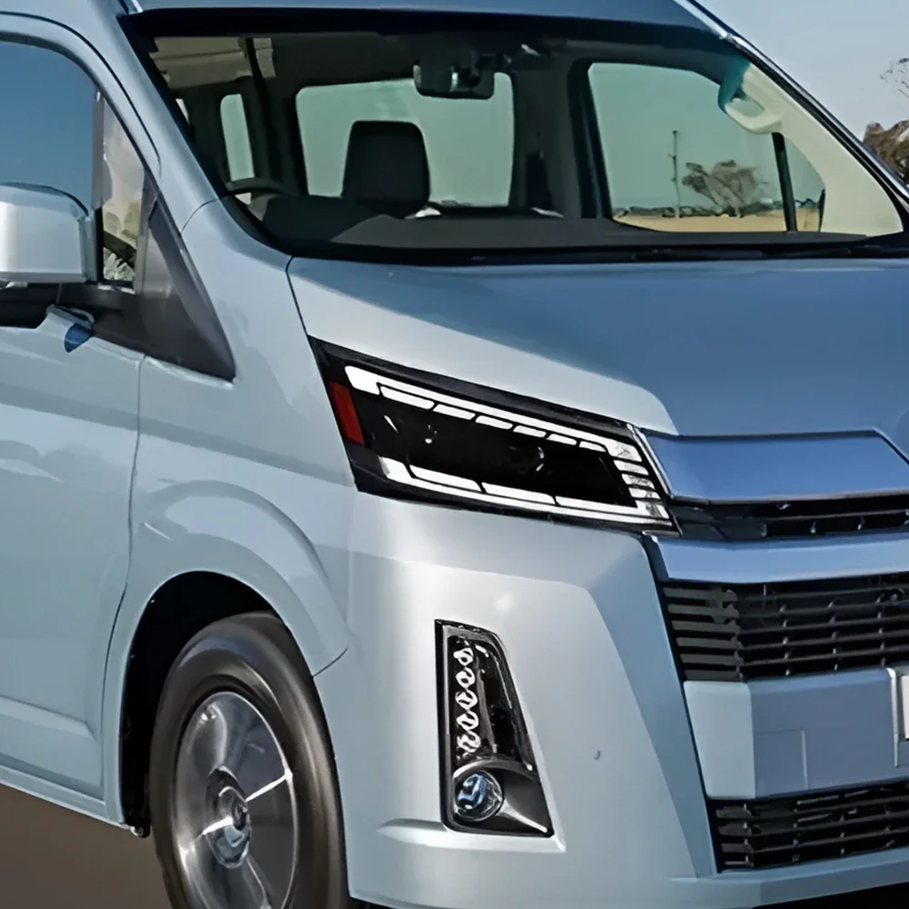 

Auto Headlights Accessories For Toyota Hiace 2019-2022 LED Car Front lamps Upgrade Projector Dual Lens Plug and Play Assembly
