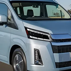 Auto Headlights Accessories For Toyota Hiace 2019-2022 LED Car Front lamps Upgrade Projector Dual Lens Plug and Play Assembly