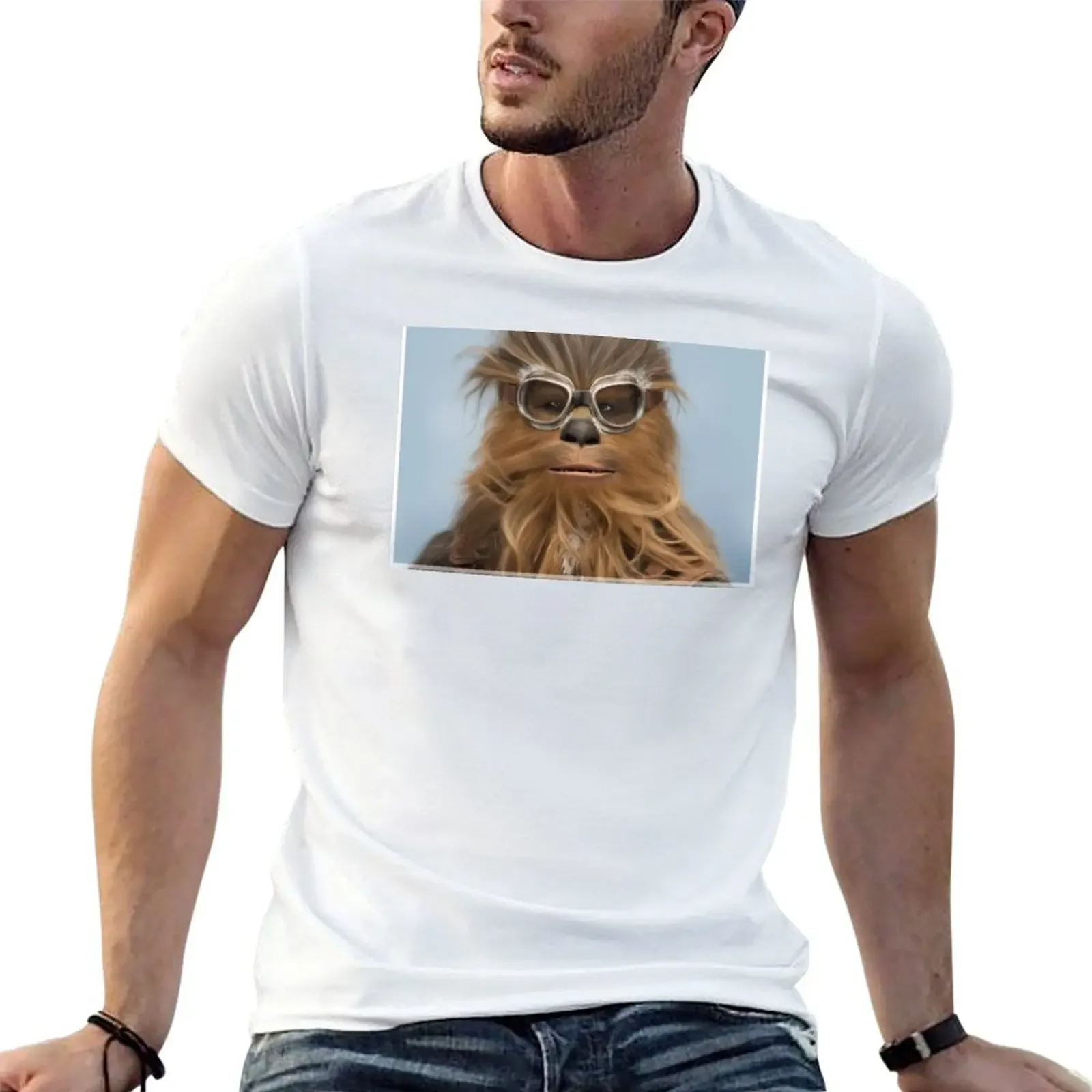 Goggled Wookie T-Shirt hippie clothes sublime oversized graphic tee shirts men graphic