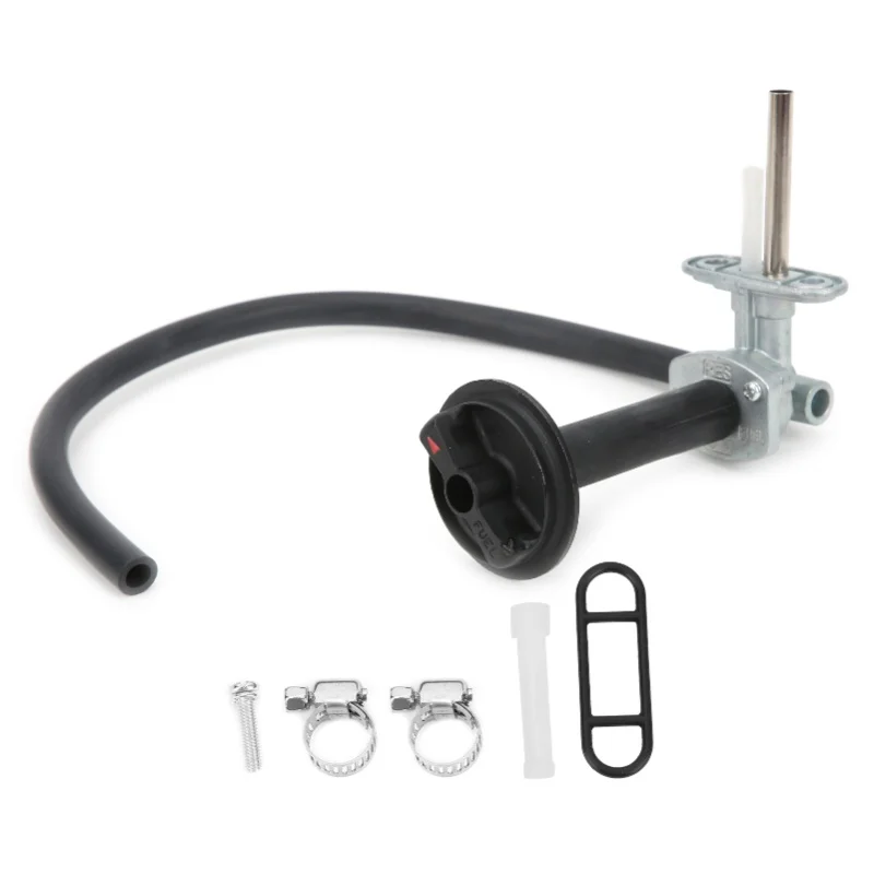 Fuel Valve Petcock With Lever Screw 51023-1254 Replacement For Kawasaki Prairie 400 KVF400D 1999