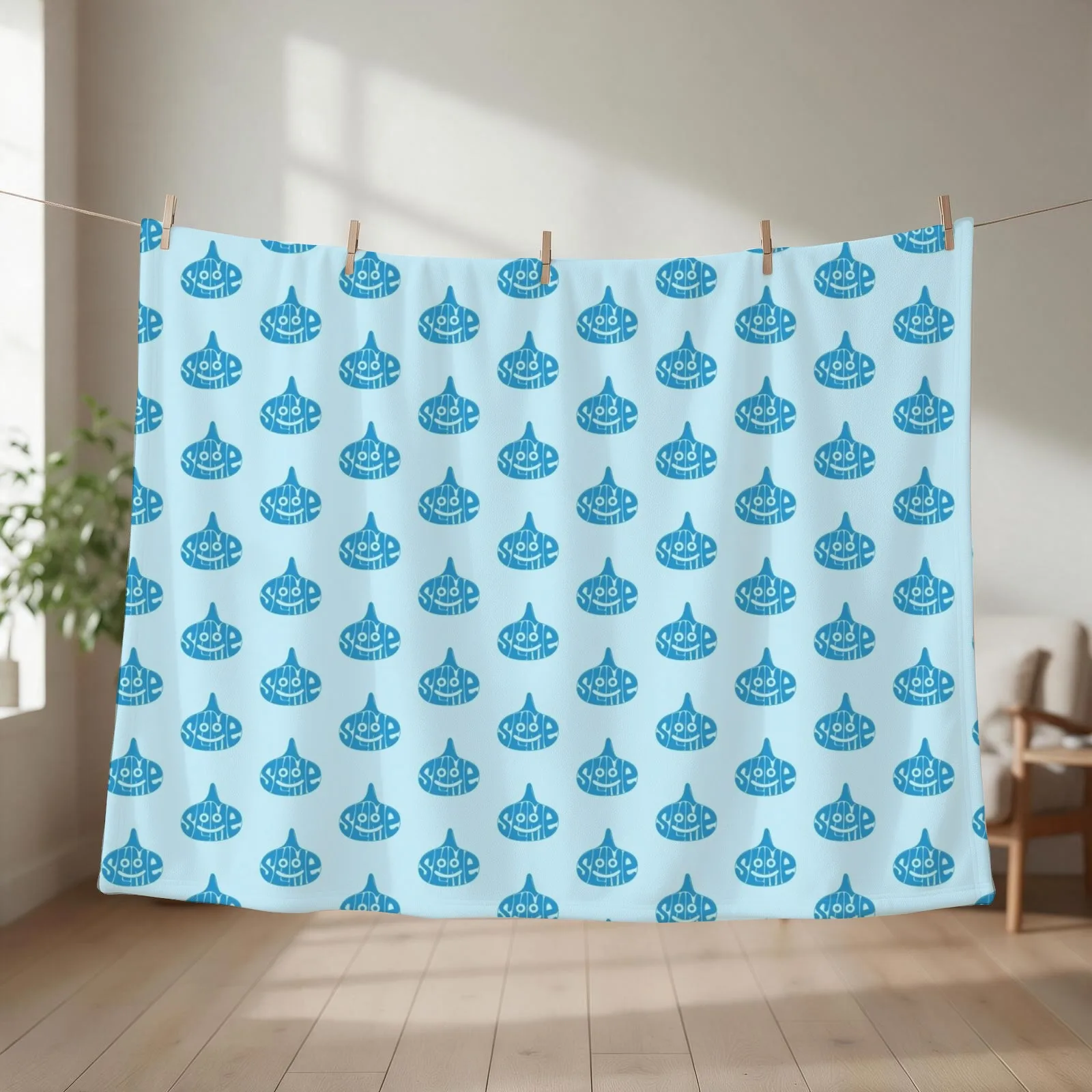 Slime Typography Throw Blanket couch cozy soft plush fuzzy picnic outdoor blanket
