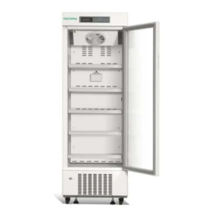 FSF-5V316 Laboratory Pharmacy Refrigerator Single Glass Door High-precision 2-8 Degree Temperature 240W