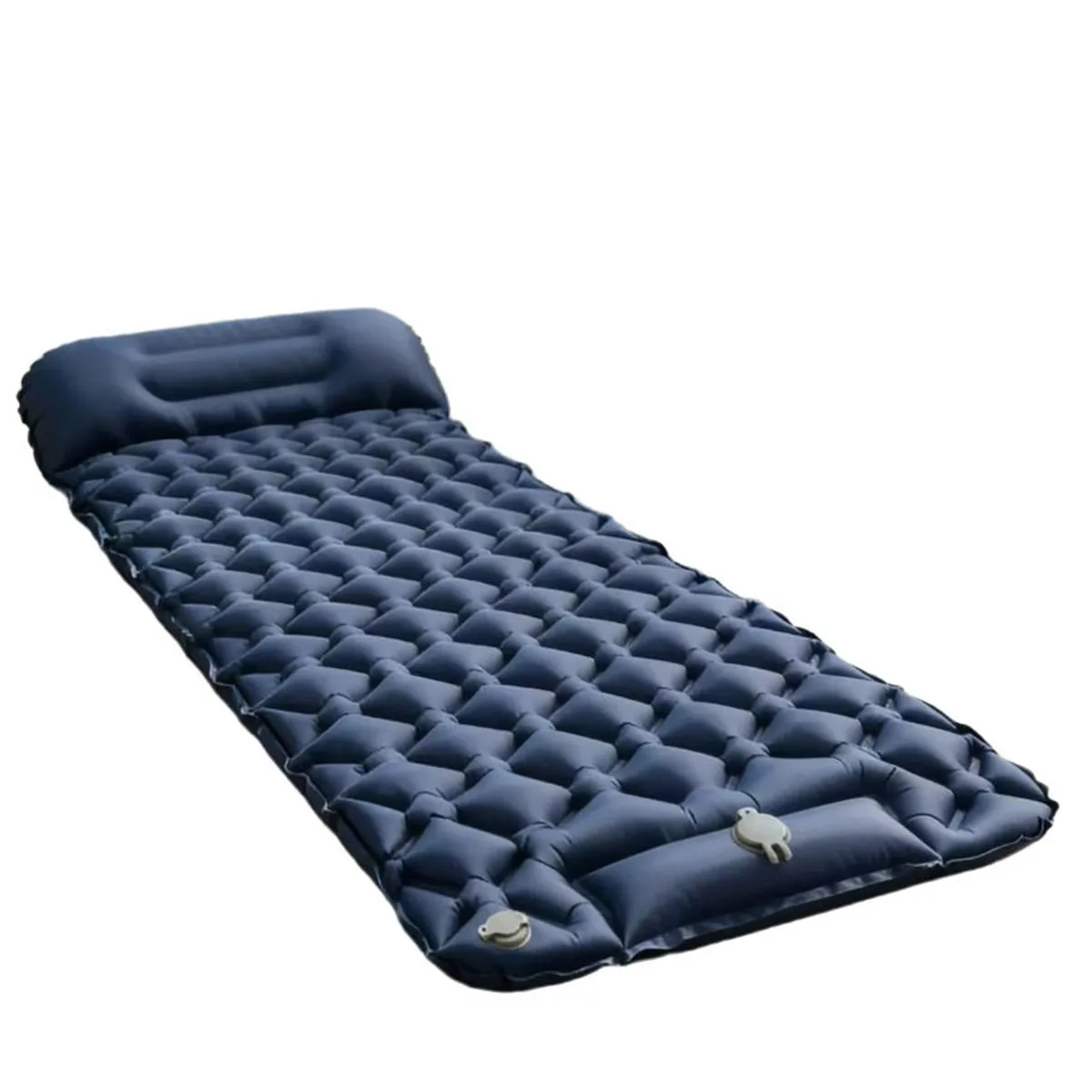 Colchón inflable automático para tiendas de campaña al aire libre, colchoneta para dormir, colchón inflable práctico activado con el pie, individual o doble