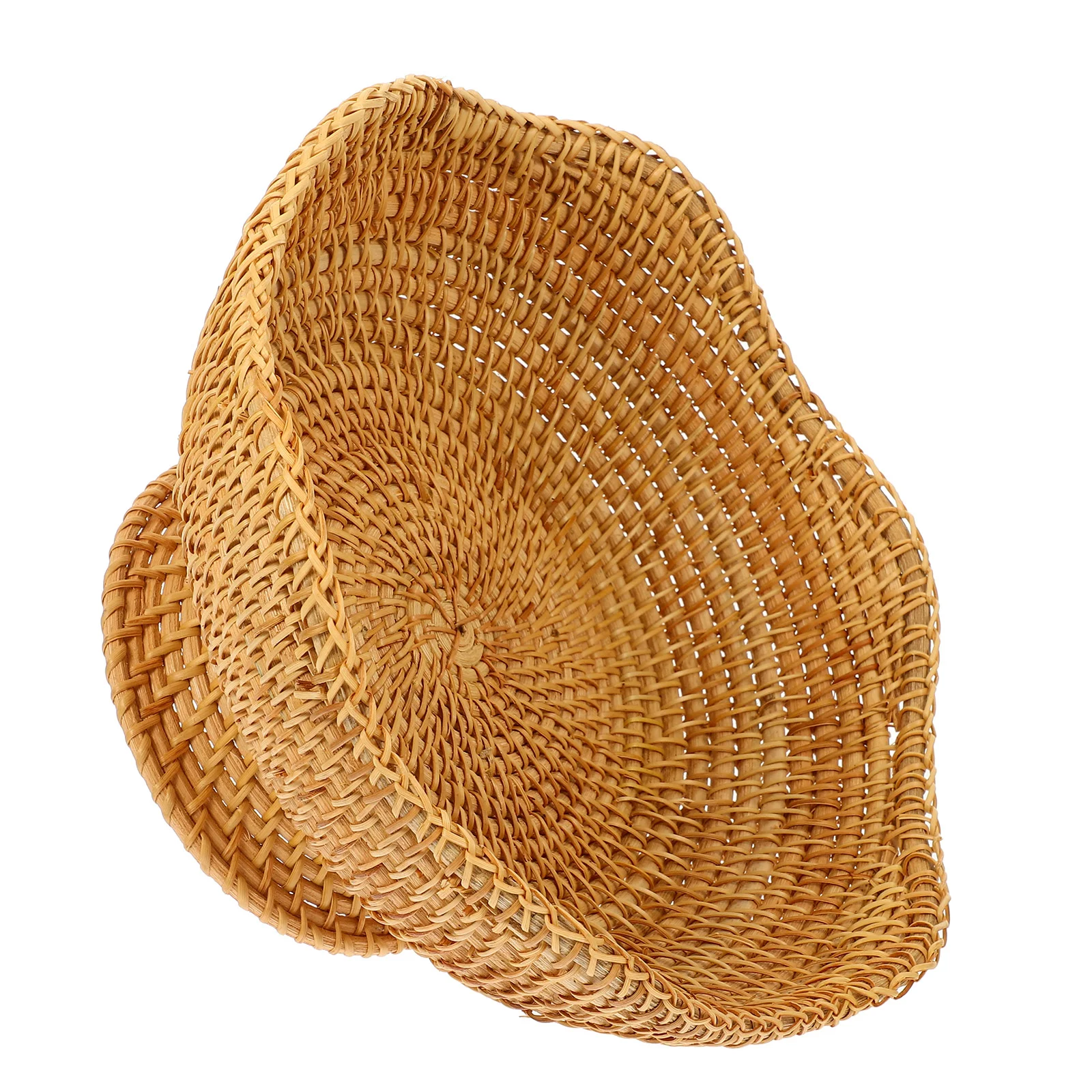 

Rattan Fruit Plate Potato Basket Baskets for Organizing Small Shelf Key Wallet and Organizer Woven Decorative Bowls