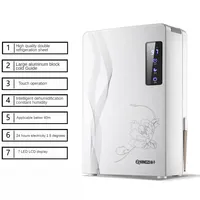 2.2L dehumidifier moisture absorber home bedroom negative pressure air purifier silent timing  dehumidifier for home