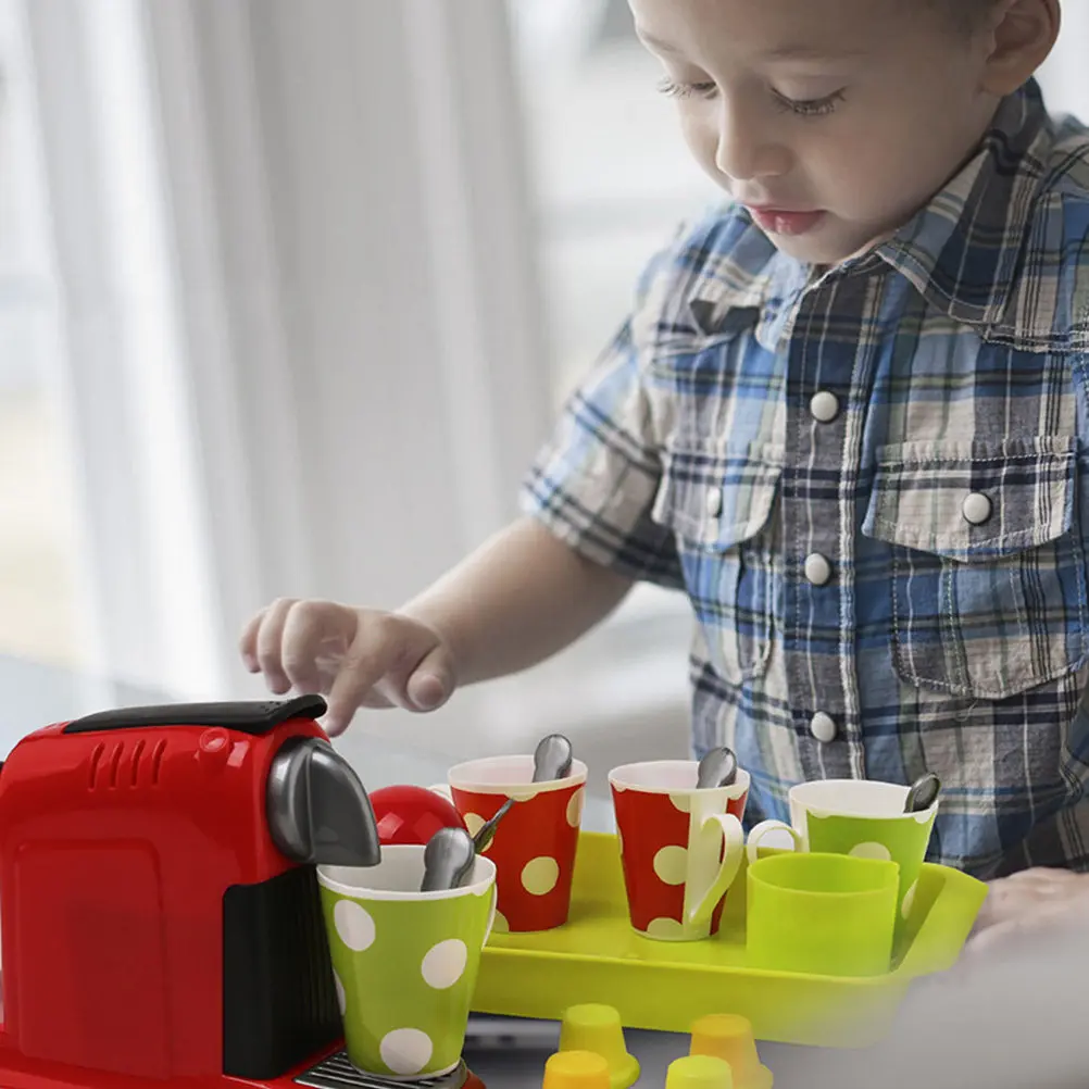 1Set Children Simulation Kitchen Coffee Machine Creative Early Educational Plaything for Imaginative Cognitive Development