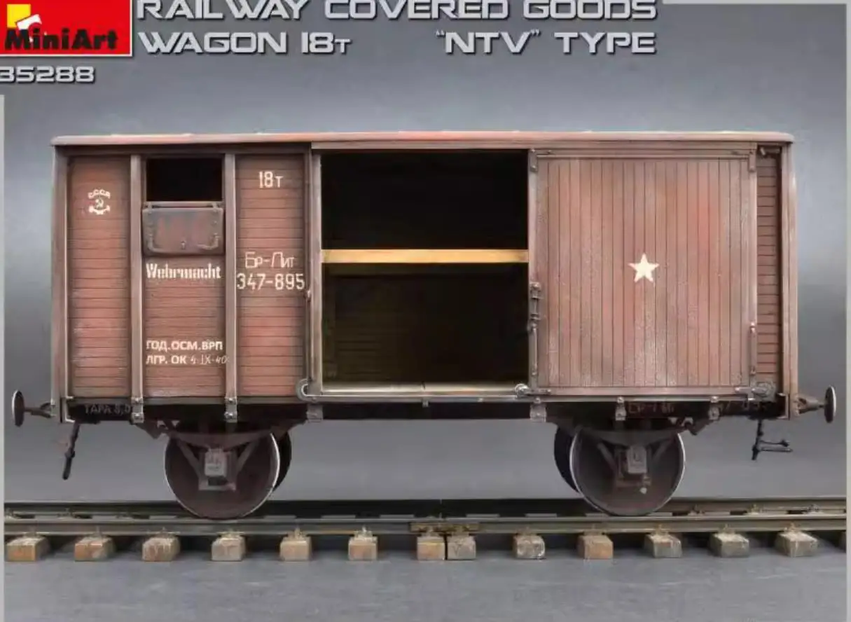 Miniart 35288 1/35 Schaal Spoorwegwagon 18T 'Ntv' Type