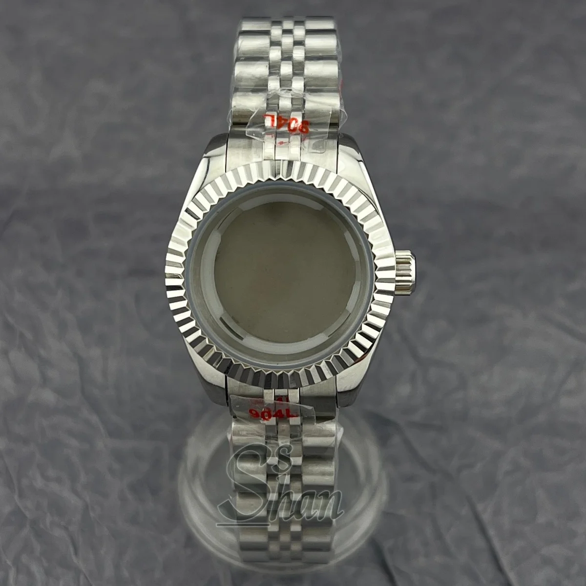 26MM/28MM watch case sapphire glass stainless steel bracelet is suitable for ladies' NH05 NH06 automatic movement components.