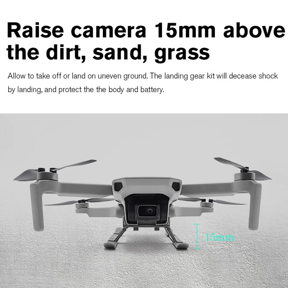 

Mini 2 Quadcopter Foldable Landing Gear Extension Leg Height Extender Avoids Protects Gimbal and Drone