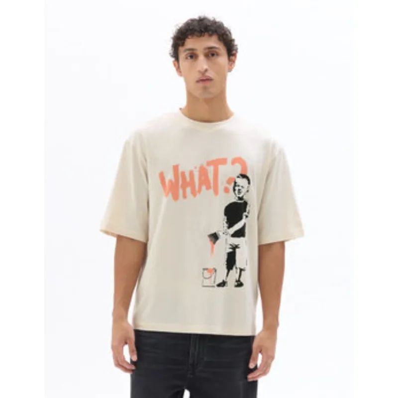 

Модная и стильная футболка унисекс абрикосового цвета - хлопковая.