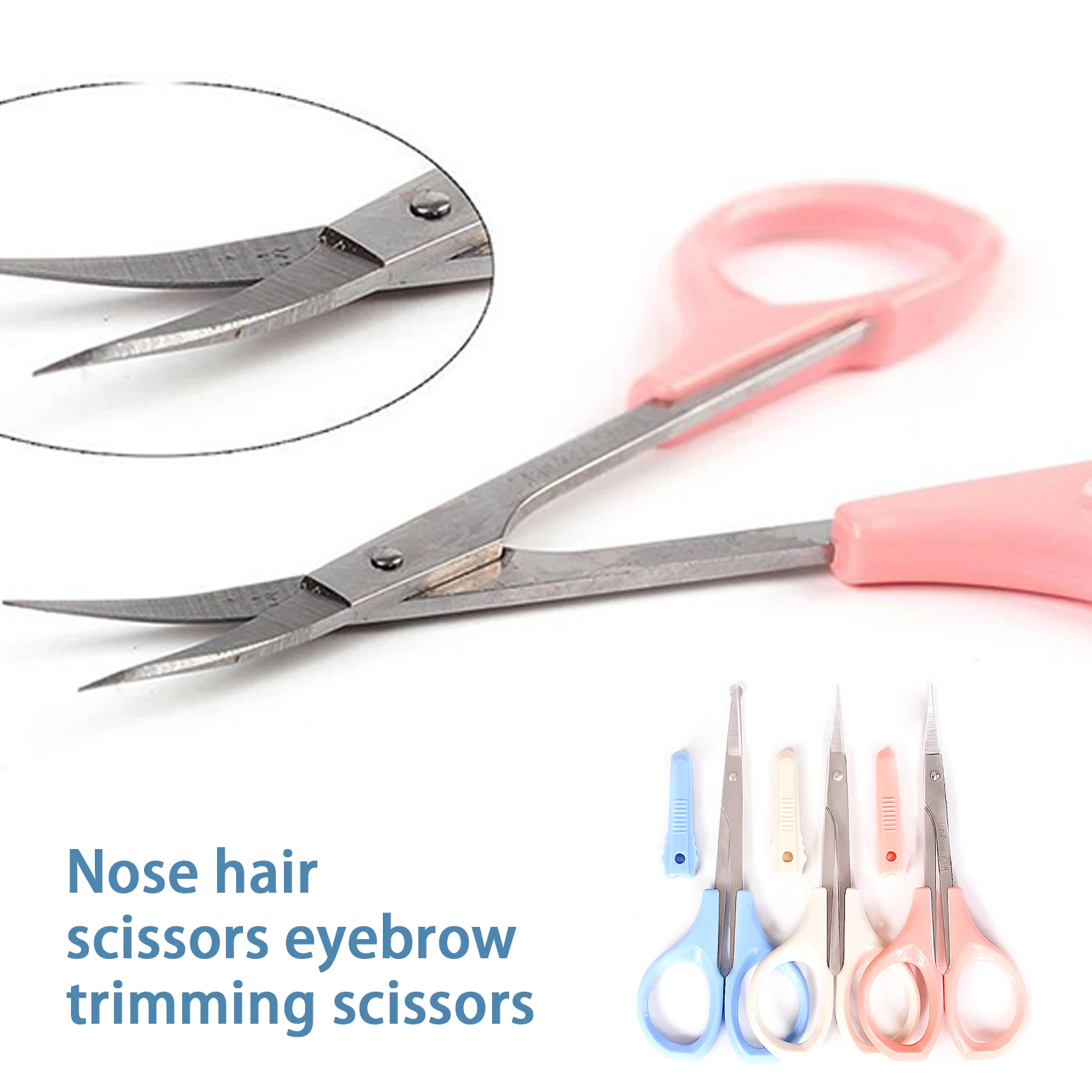 1 pz sopracciglio Trimmer forbici ciglia naso Hair Remover strumenti di trucco in acciaio inox Nail Dead Skin Remover Clips