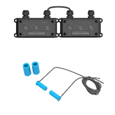 CUBE WD-OPTP-2-01 Dual Junction Box Safety Edge Infrared Sensor 12-24V DC IP65 for Garage Industrial Door