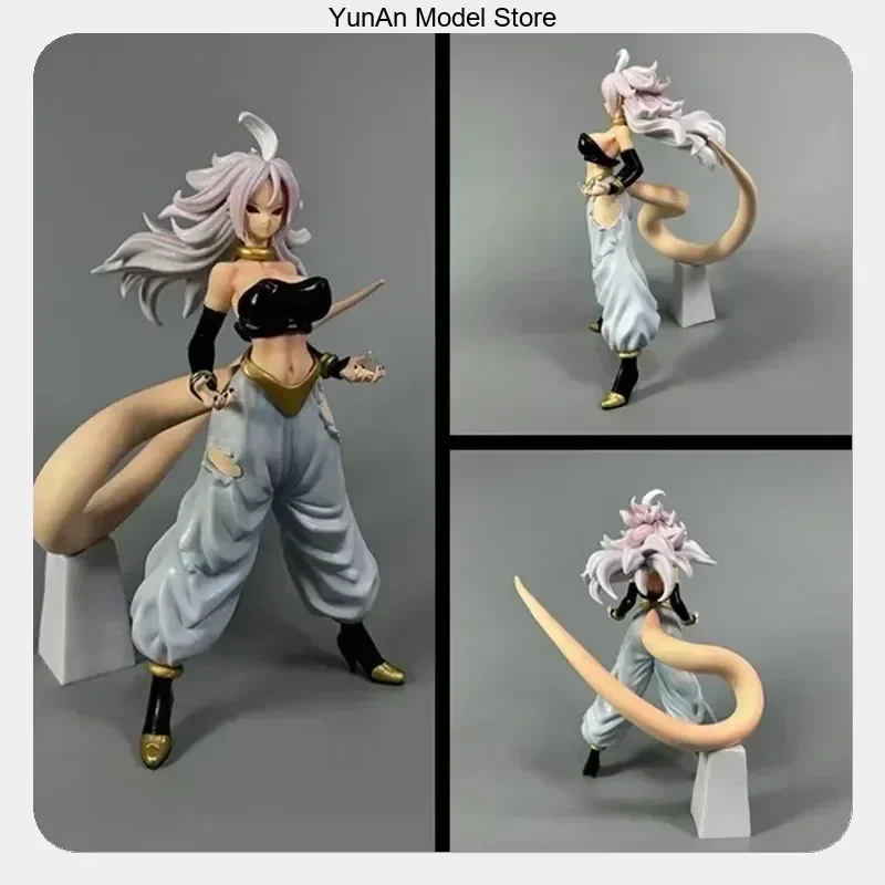 

Anime Figure Statue Model Desktop Decoration Ornament 28cm Dragon Ball Android 21 Standing Position Fans Collection Gift