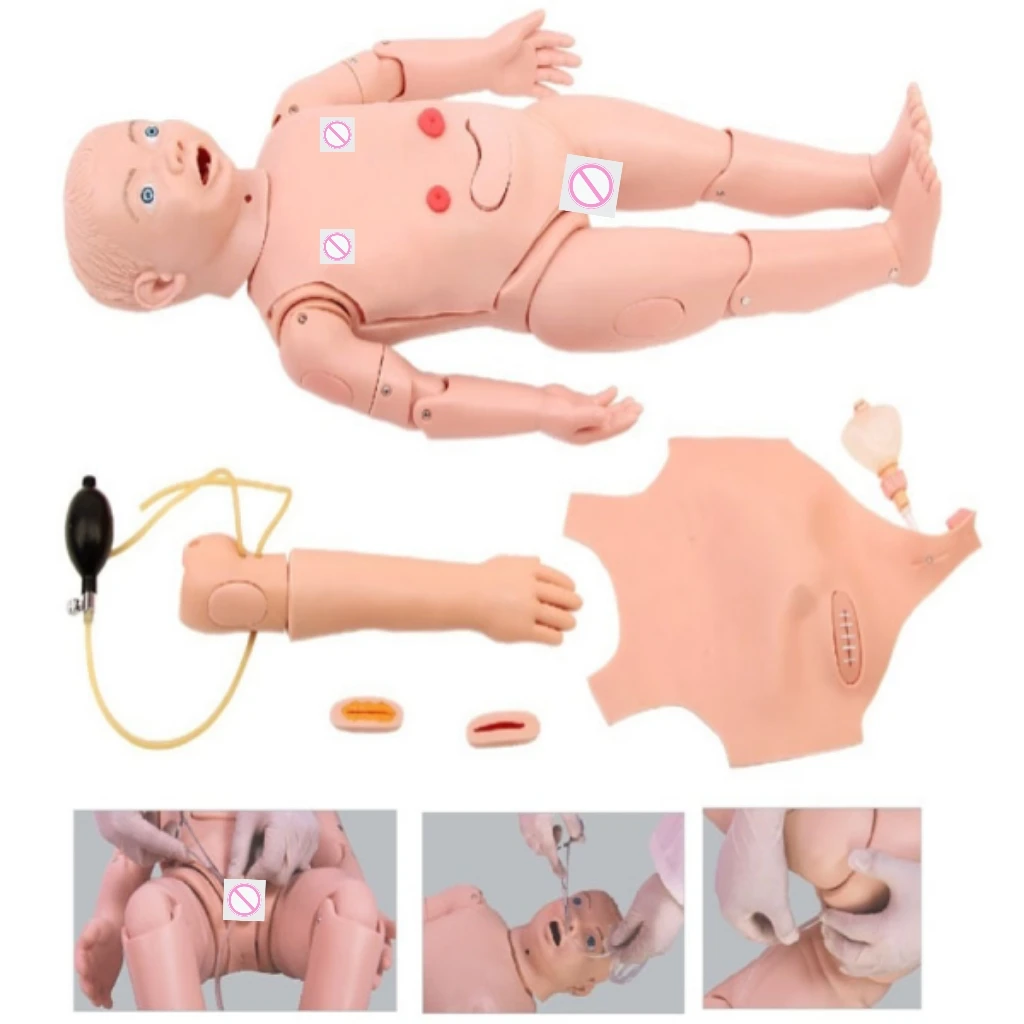 Full-featured Three-Year-Old Child Care Simulator Fully Functional Baby Nursing Training Practice and Teaching Model