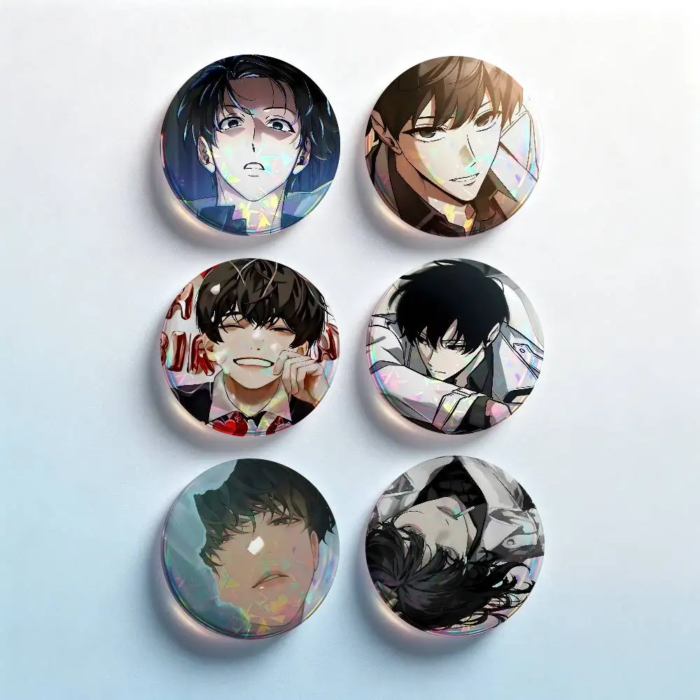 K-Kim Dokja ORV 2 Pieces Set Badge Set Fashion Brooches for Women Men Backpack Accessory Bag Badge Jewelry Gift