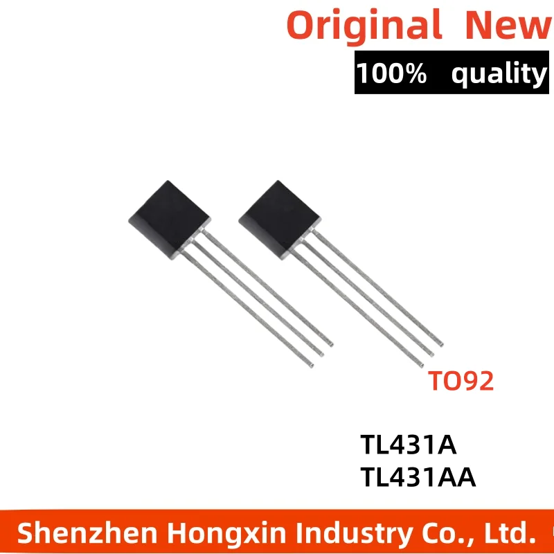 50PCS TL431AA TL431A TL431 Precision Shunt Regulator Transistor Through-hole TO92