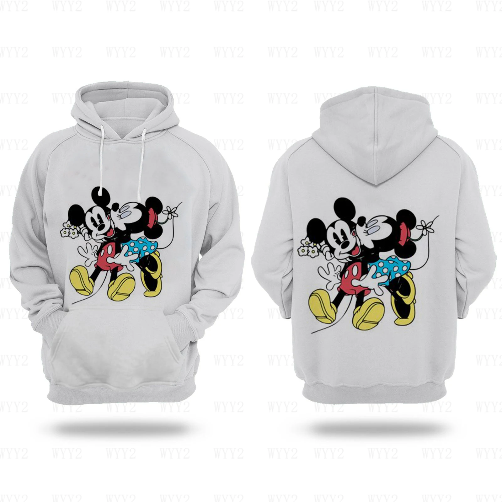 Ladies Hoodie Fall and Winter style Disney Mickey Print Ladies hoodie Loose top Ladies 2024