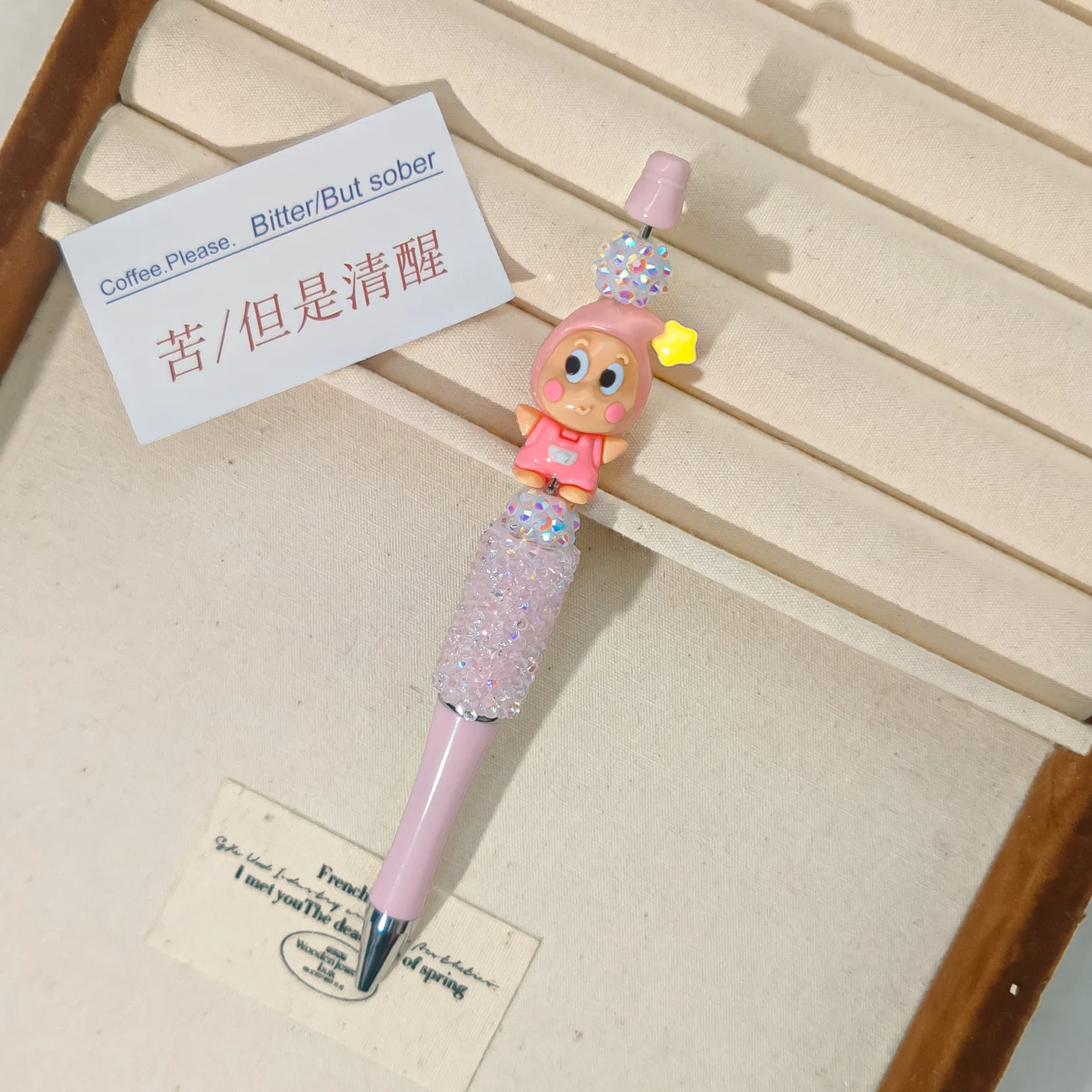 

1pcs cartoon ball point pen writing lovely high appearance horizontal ball point pen