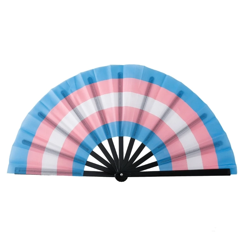 

Lightweight Folding Hand Fans Rainbows Fans Dance Decoration Hand Fan Summer Rainbows Fan Decorations Folding Fan Gift G6KA