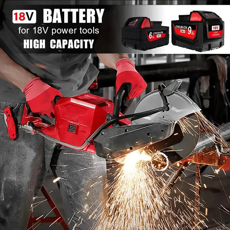 Batería Para herramienta eléctrica Milwaukee M18, 9000mAh, 18V, 48-11-1815, 48-11-1850, 2604-22, 2604-20, 2708-22