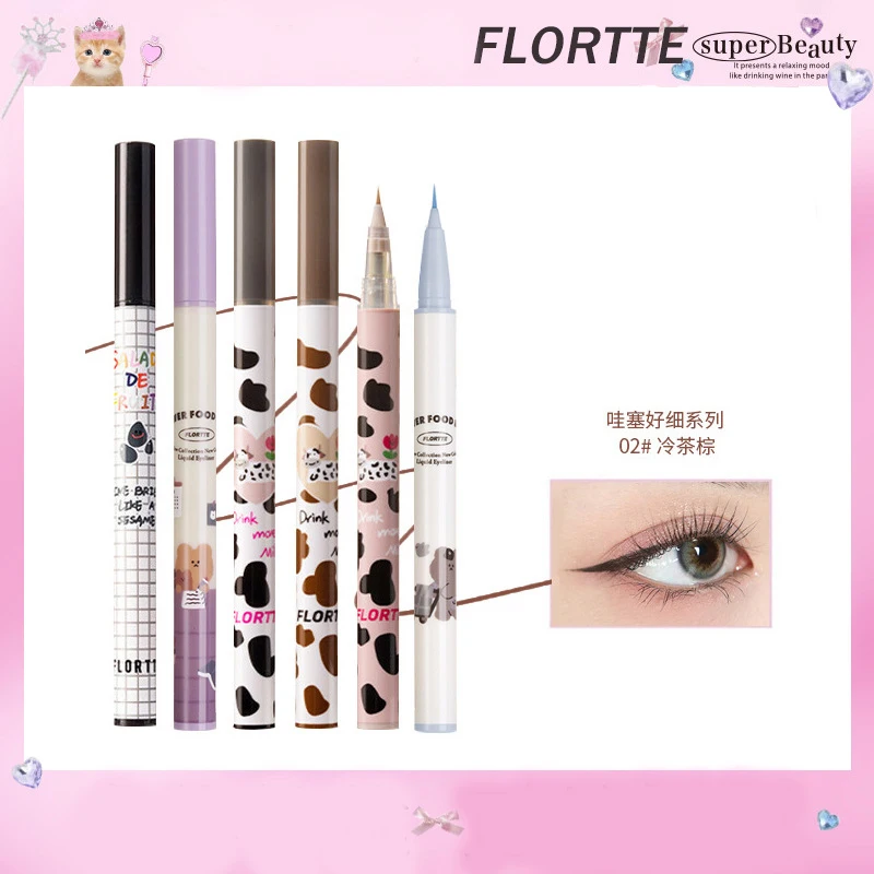 

FLORTTE Wow So Light Eyeliner Pen Suborbital Hypertrophic Orbicularis Pen Waterproof Longlasting Women Beauty Cosmetic Makeup