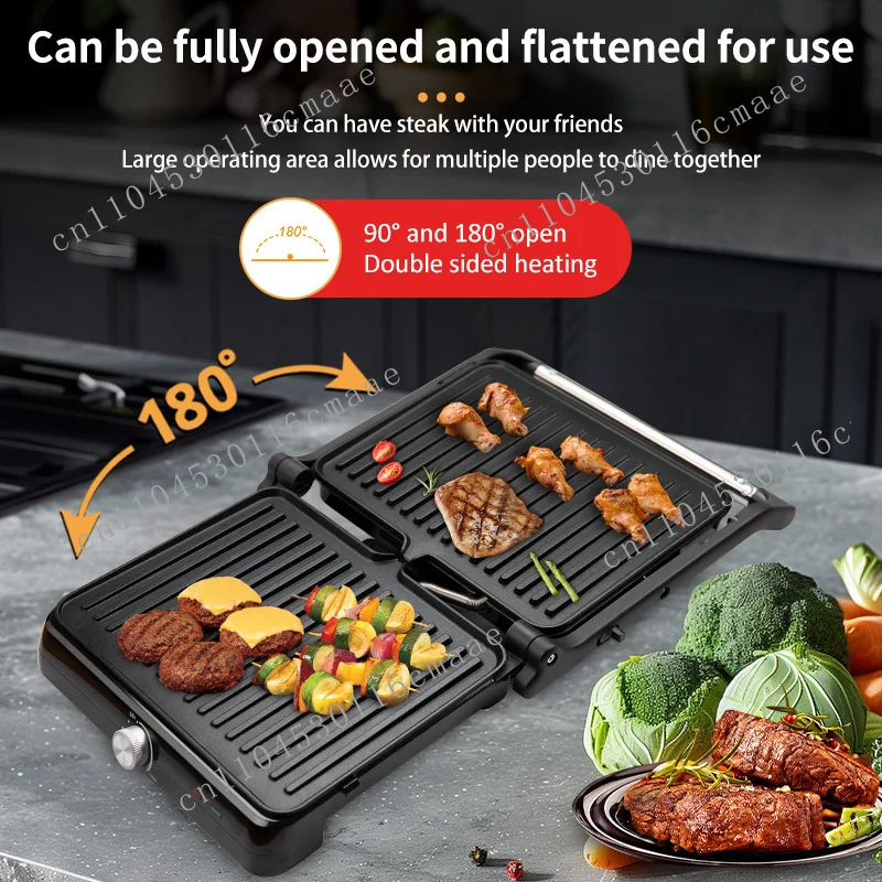 110v-electric-steak-machine-barbecue-machine-household-portable-non-stick-electric-barbecue-grill-double-sided-breakfast-machine