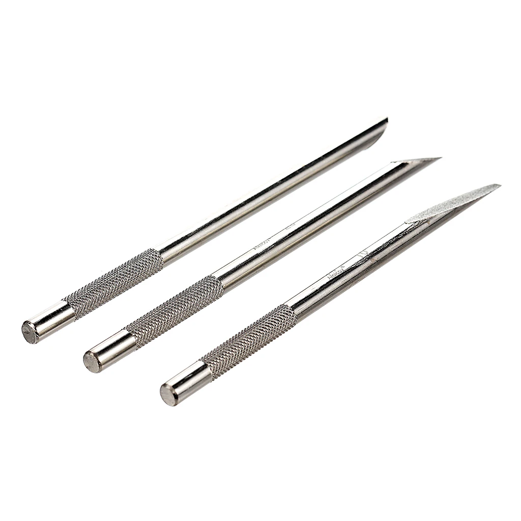 3Pcs Guitar Fret Dressing File Set Stainless Steel Guitar Bridge Saddle Nut Files for Luthier Repairing Main