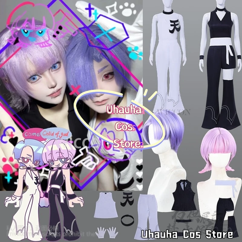 Новые трусики и чулки из полиуретана для косплея Jirai Kei, униформа ангела, сексуальный костюм, белый, черный, панк, Y2K, униформа аниме на Хэллоуин, платье