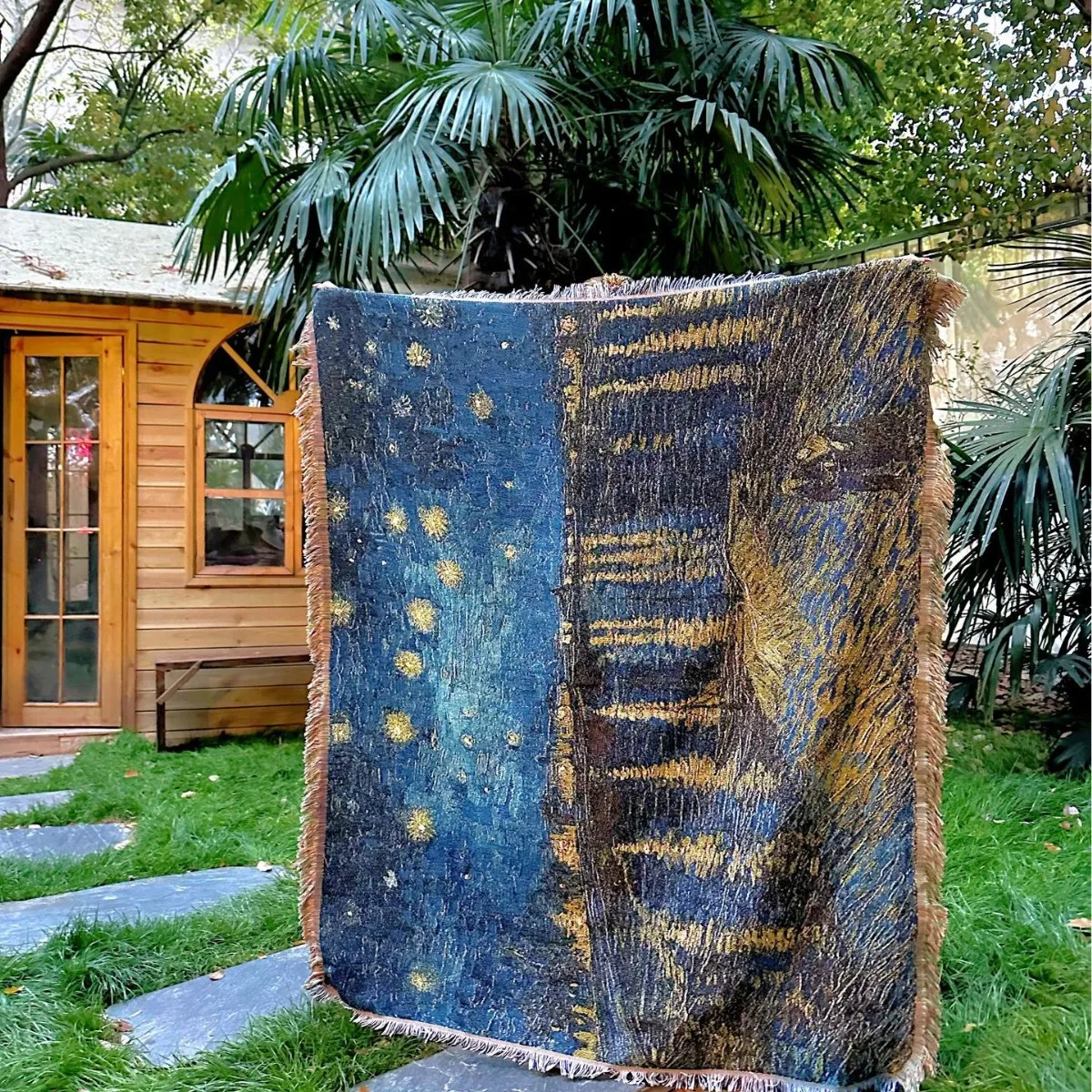 Starry Night Sunflower World Famous Artwork Van Gogh Oil Painting Art Table Cloth Home Decor Wall Art Tablecloth