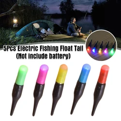 5Pcs Luminous Fishing Float Led Drift Tail Light Bar Drifting Night Fishing Tackle Accessory Good Waterproof Effect Long-Lasting